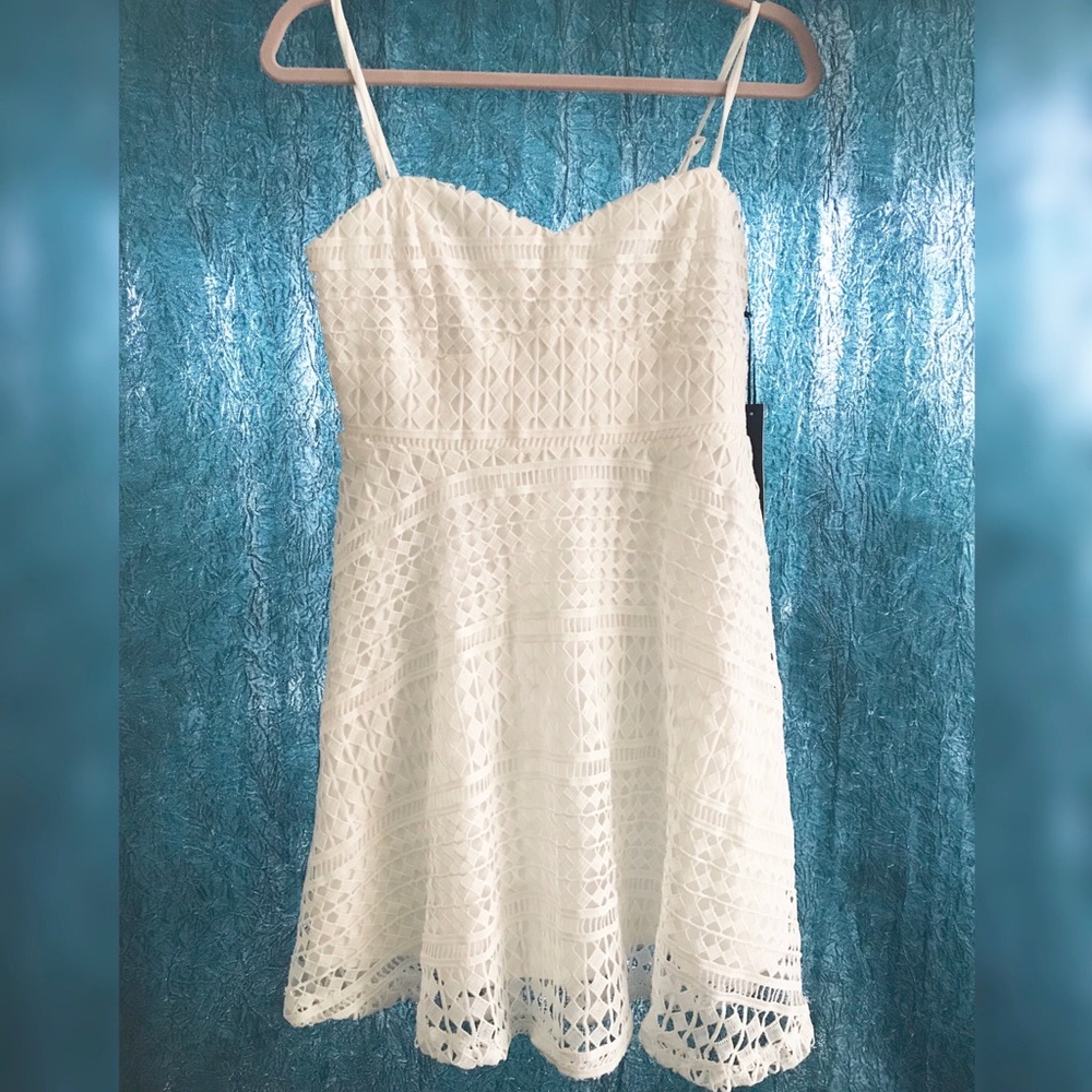 Lulus white eyelet dress
